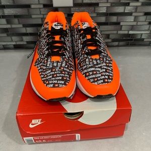 Nike air max 1 premium orange black sneaker men’s